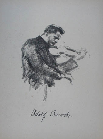 antiquariat kunsthandlung johannes mueller lithographie v eugen spiro breslau 1874 1972 new york aus im konzert berlin hermann birkholz 1919 31 x 23 5 cm blattgr adolf busch 8